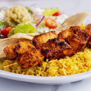 Chicken Souvlaki Platter